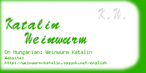 katalin weinwurm business card